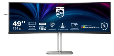 Obrázek produktu pro Philips 49B2U5900C/00 Philips 124,0cm(48,8") 49B2U5900C 32:09 2xHDMI+DP+USB-C lift