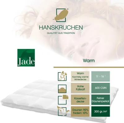 Produktbild von Hanskruchen Daunendecke JADE Warm 200 x 200 cm