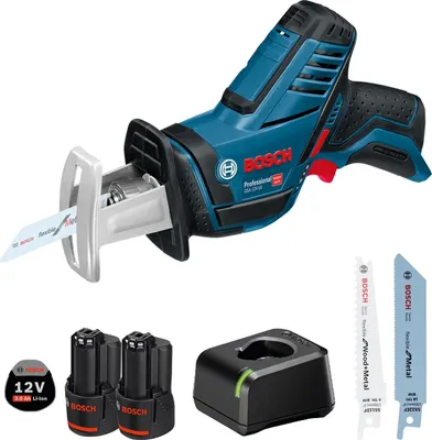 Image de Scie sabre sans fil GSA 12V-14 Bosch / 2x batterie 3,0 Ah + chargeur