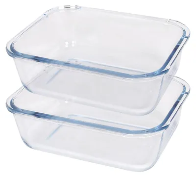 Produktbild von Argon Ta Rechteckige Kuchenformen aus Glas – 20 cm x 15 cm – 2 Stück