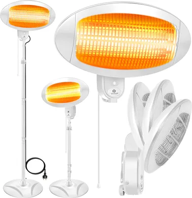 Immagine prodotto di Lampada riscaldante a infrarossi KESSER® per fasciatoio, per neonati, 2000 W, modello da appoggio