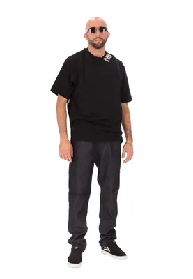 Produktbild von Diesel Herrenhose, Schwarz, mit Reißverschluss, aus Lyocell und Baumwolle