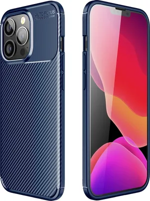 Produktbild von Mobigear Racing iPhone 13 Pro Hülle Flexibles TPU Backcover - Blau