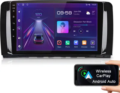 Zdjęcie produktu dla 9 "Android13 carplay autorádio 2+32G GPS Navi DAB+SWC WIFI Für Mercedes R-Class W251 2005-2017 DSP RDS 4Kern