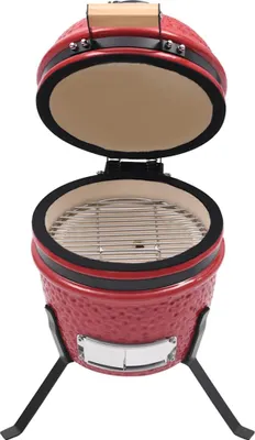 Obrázek produktu pro vidaXL 2 v 1 Kamado-Grill Smoker Ceramic 56 cm Rot