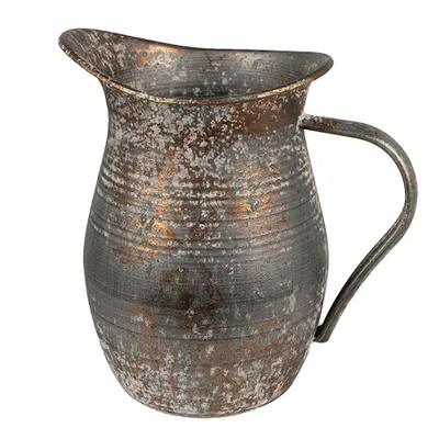 Zdjęcie produktu dla Clayre & Eef Dzbanek dekoracyjny 19x13x19 cm Szary metal