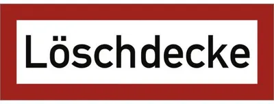 Produktbild von Dreifke® Aufkleber Löschdecke, Folie, 210x74 mm