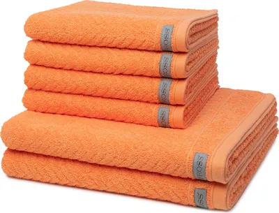 Produktbild von Ross Smart 4 X Handtuch 2 X Duschtuch im Set Frottee gerippt 520 g/m² superweich, Hautfreundlich saugstark pflegeleicht, Gewebte Bordüre modernes Design