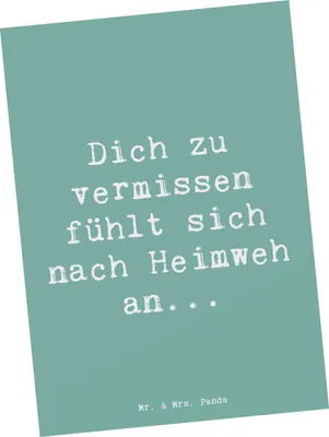 Produktbild von Mr. & Mrs. Panda Postkarte Spruch Heimweh Sehnsucht - Meeresbrise - Geschenk, Erinnerung, Gefühle, Fotokarte, Emotionen, Ansichtskarten, Stimmung, Postkarten, bildkarte