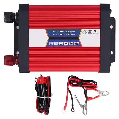 Productafbeelding van Omvormer voor auto, aangepaste sinusgolf, stroomvoorziening voor voertuigen, USB-lader, omvormeradapter, 1000 W, 12 V naar 220 V