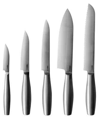 5-teiliges Küchenmesser-Set, Edelstahl, spülmaschinengeeignet