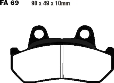 Immagine prodotto di Pastiglie freno anteriore per Honda CX 650 C Custom, anno di produzione 1983 - Pastiglie EBC - Nuove