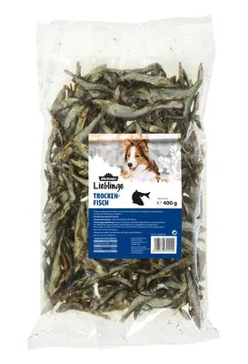 Produktbild von Dehner Lieblinge Hundesnack, Kausnack, Trockenfisch, 400 g