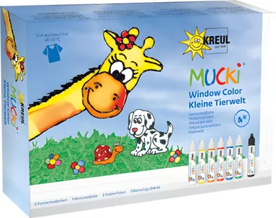 Image de KREUL Window Color Pen "MUCKI", 7er-Set