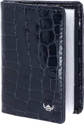 Image de Golden Head Cuir étui pour carte de crédit Cayenne RFID Protect Kartenetui 4431 Nachtblau bleu marine
