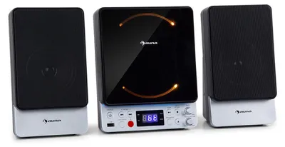 Produktbild von Partyspaß: Microsystem-Karaokeanlage mit CD-G-Unterstützung, zwei Mikrofon-Eingängen und einem Kabelmikrofon