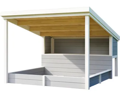 Produktbild von Kinderspielhaus Outdoor Life PIPPI 2 208,6x297,1 cm lichtgrau