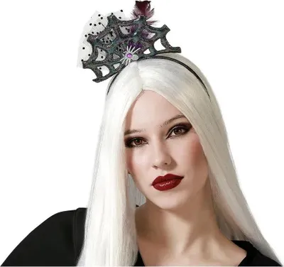 Produktbild von Atosa Halloween Spinnendiadem Mehrfarbig Mehrfarbig One Size
