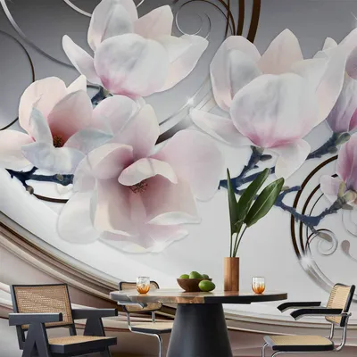 Produktbild von Vlies Fototapete - Beauty of Magnolia 350x256 cm Blumen b-A-0222-a-d