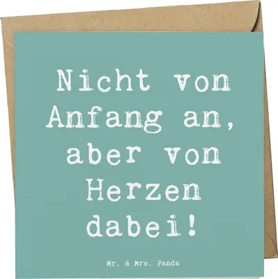 Produktbild von Mr. & Mrs. Panda Grußkarte Spruch Adoptivkind von Herzen - Meeresbrise - Geschenk, doppelkarte, Glückwunschkarte, Liebe, Familienbande, einzigartige Designs, Weihnachten