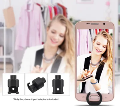 Obrázok produktu pre Adaptér na mini statív s držiakom pre mobilný telefón s 1/4-palcovým rozhraním pre smartfóny a tablety