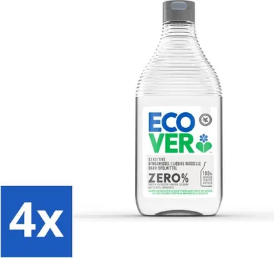 Produktbild von Ecover - Zero Geschirrspülmittel - Duftfrei - 450 ml - Vorteilspack - 4 Stücke