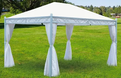 Immagine prodotto di Gazebo da Giardino 3,5x3,5m in Metallo Morel Miami Bianco