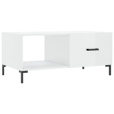 Produktbild von vidaXL Couchtisch Hochglanz-Weiß 90x50x40 cm Holzwerkstoff