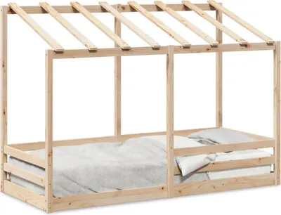 Image de Maison Exclusive - Lit enfant avec toit 90x190 cm en pin massif