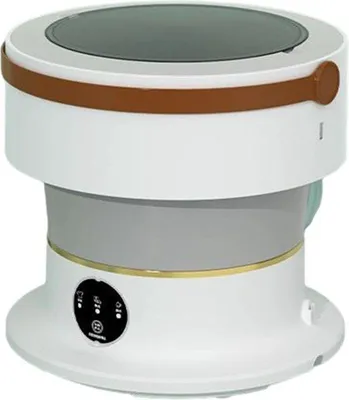 Obrázok produktu pre Skladateľná práčka Collox – Prenosná práčka – 6,5 l – S praktickým odtokovým košíkom – 28 x 29 cm – Šedá
