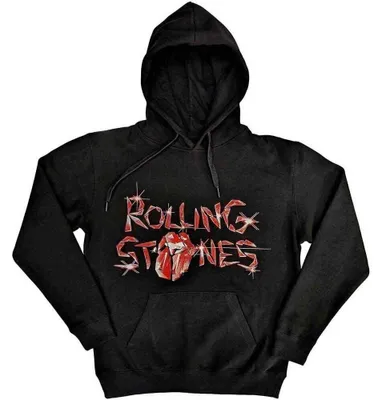 Obrázek produktu pro The Rolling Stones Hackney Diamonds Glass Logo (Back Print) Black XL Mikina