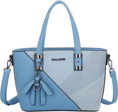 Produktbild von Gallantry, Damentasche mit Schleife und grafischem Muster, Blau