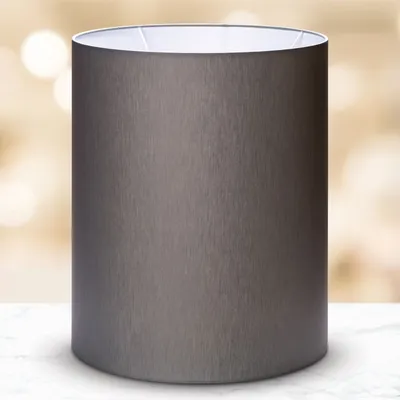 Zdjęcie produktu dla Abażur z tkaniny cylindrycznej E27  Europe 33x40cm abażur tekstylny lampa stołowa lampa podłogowa okrągła biała brązowa szara lampa wisząca (szara)