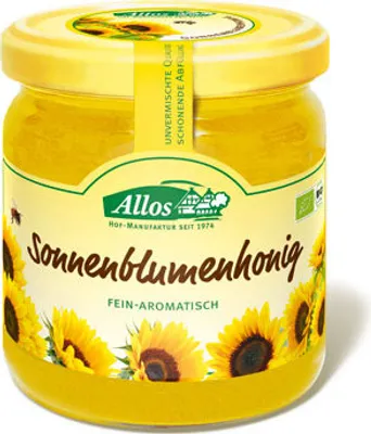 Produktbild von Allos Sonnenblumenhonig, biol. 500g