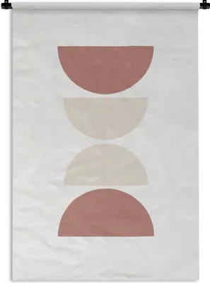 Produktbild von MuchoWow® Wandteppich Wandbehang Minimalismus - Pastell - Gestaltung 90x135 cm Tapisserie Dekoration Wandtuch - Baumwolle - Wandskulptur