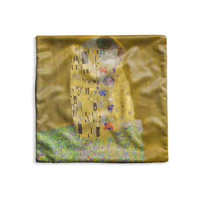 Obrázek produktu pro MuchoWow® Povlak na polštář - 40x40 - Polibek - Gustav Klimt - Dekorační povlak na polštář