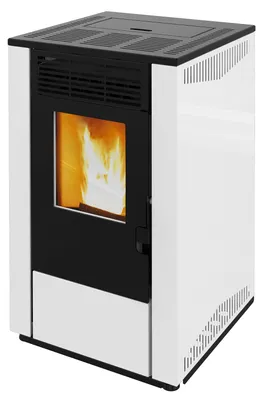 Produktbild von Pelletofen Westminster WPO 7R Stahl weiß 7,5 kW