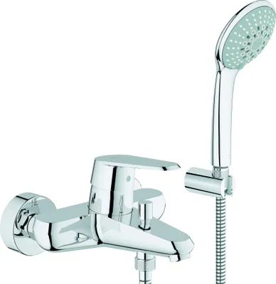 Produktbild von Grohe Einhand-Wannenbatterie COSMOPOLITAN EURODISC DN 15, mit Brausegarnitur chrom