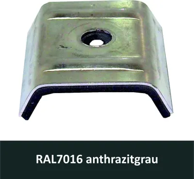 Produktbild von Kalotten für N1000T, Alu RAL7016 anthrazitgrau / Pck a 100 Stück