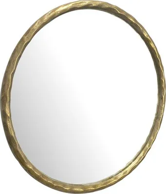 Produktbild von Famanu Wandspiegel Elegantes Design - Goldfarben - 60cm x 60cm x 4cm