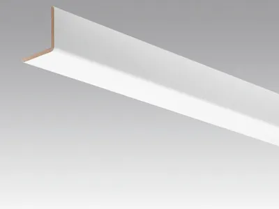 Produktbild von Meister | 2,38 m | Weiß 5 cm Winkelleiste, Wanddeckenleiste Uni Glanz, Innenwinkelleiste, Deckenanschlussleiste, Renovierungsleiste, Montagefreundlich, Weiss Glänzend