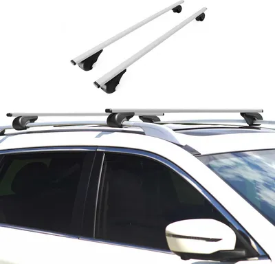 Image de Galerie de toit pour Mitsubishi L200 2015-2025 Porte-bagages de base en métal gris 2x