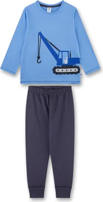 Produktbild von Sanetta Jungen-Schlafanzug lang blau Bagger 98