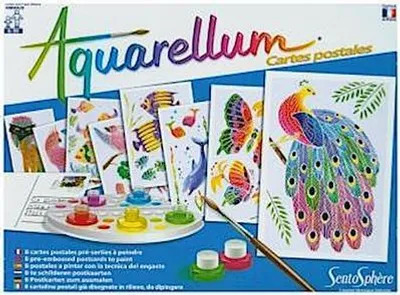 Zdjęcie produktu dla Malarstwo akwarelowe - Zwierzęta z pocztówek Aquarellum
