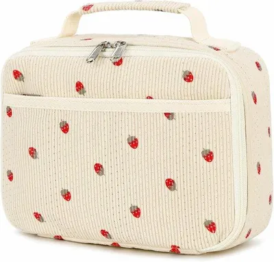 Immagine prodotto di Zaino termico per ragazzi e ragazze, 5 litri, con cerniera, borsa termica, zaino, borsa termica per la scuola, le escursioni, il lavoro, rosso prugna