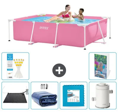 Produktbild von Rechteckiger Frame Pool - 220x150x60 cm - 7-teilig S166