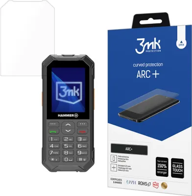Produktbild von 3mk Display Schutzfolie ARC+ für myPhone Hammer 6 0,17mm  Self-Heal