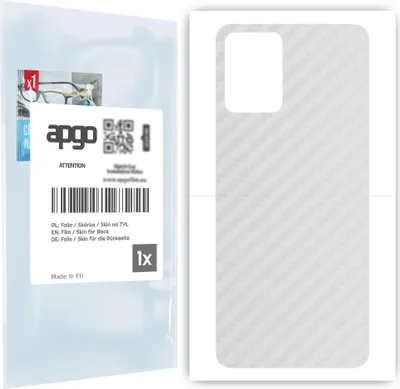 Produktbild von apgo Rückseite Schutzfolie für Vivo Y33S -  Hinten Schutzfolie Carbon Transparent (durchsichtig), Rückseite Folie schützt vor Kratzern und Fingerabdrücken
