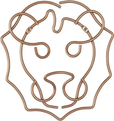 Image de METALTEX 370100000 Safari Porte-manteau mural lion 27 x 30 cm, Polytherm Copper