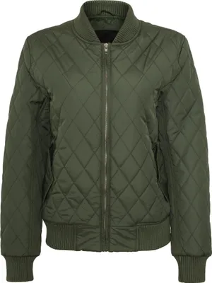 Produktbild von Urban Classics Ladies - DIAMANT BOMBER Steppjacke oliv - XL